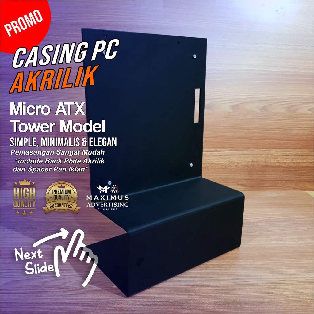 PROMO Casing Pc Akrilik Open Case Casing PC Akrilik mini ITX micro ATX