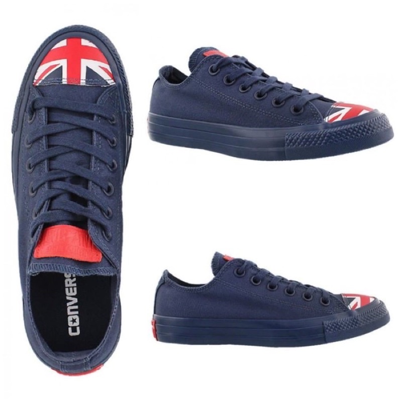 CONVERSE FLAG TOE CAP UNION JACK NAVY LOW