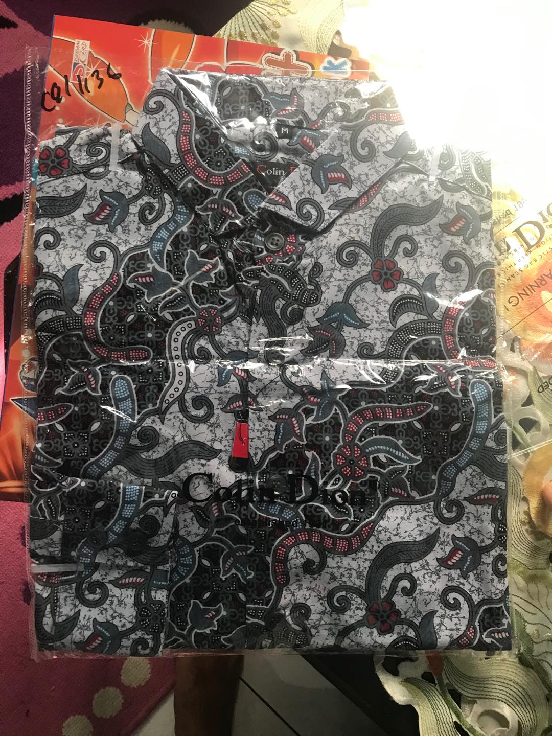 Kemeja Batik Slimfit Pria Eksklusif Lengan Panjang Warna Cream Odza Classic Luigi Batani Lbl 1152