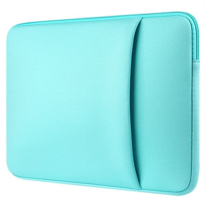 Tas Laptop Softcase Neoprene Colorful Zipper Macbook 13 inch - blue
