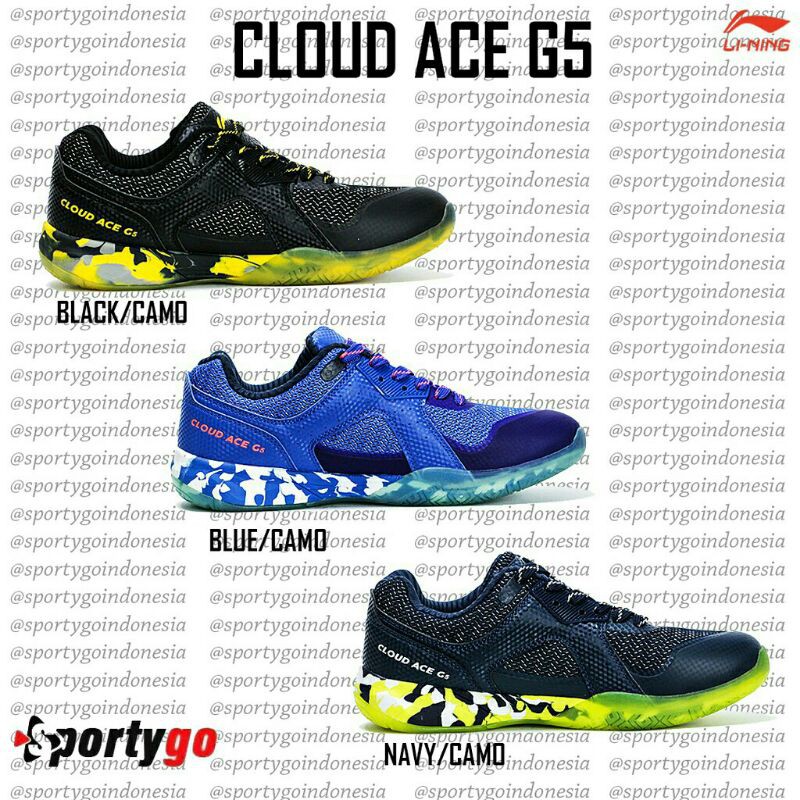 Sepatu badminton Lining Cloud Ace could G5 original