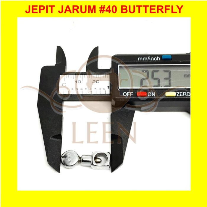 Jepit Jarum Butterfly Mesin Jahit Hitam Klasik Needle Clamp LEEN