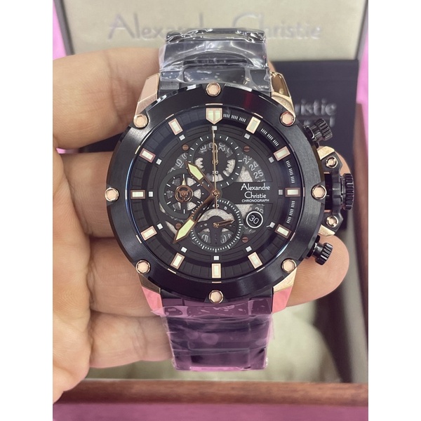 alexandre christie 6564mc pria black rosegold