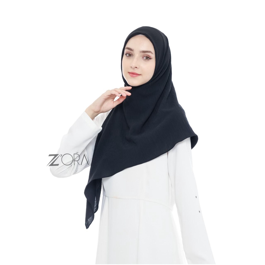 ZORA - Hanna Segiempat 120x120  Crinkle Airflow  - Hijab Wanita