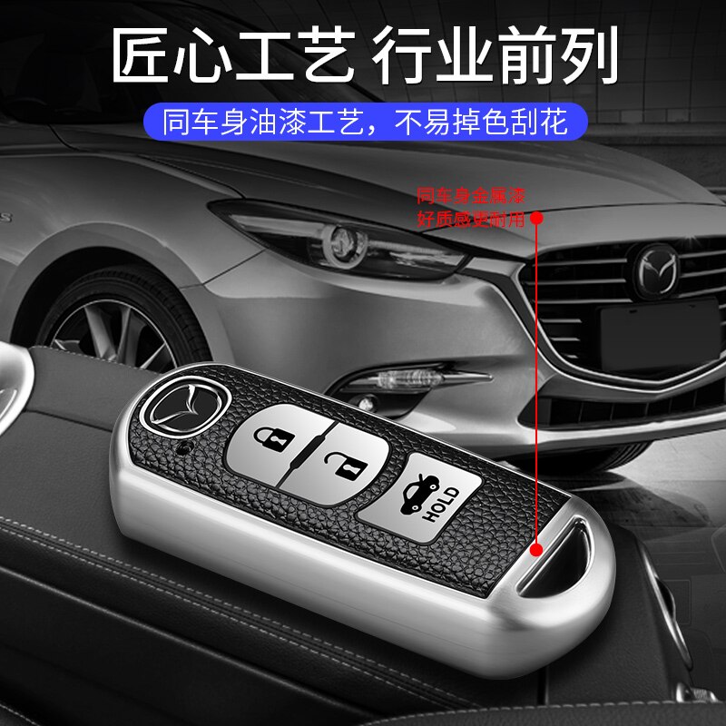 Casing Kunci Remote Mobil Bahan Tpu Untuk Mazda 3 Axela Atenza 2 5 6 Cx-3 Cx-5 Cx-4 Cx-7 Cx-8 Cx-9