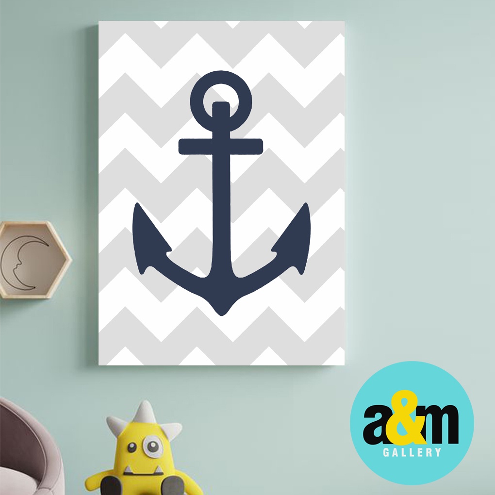 Pajangan Dinding Kamar Anak Tema Bajak Laut (A4) Dekorasi Kamar Bayi Hiasan Dinding Kamar Anak Tema Nautical - A&amp;M