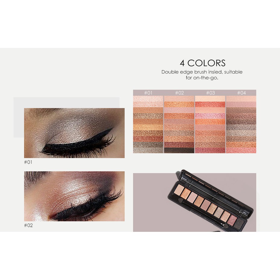 (READY &amp; ORI!) Focallure 10 Color Eyeshadow Pallete FA08 FA 08 10 warna