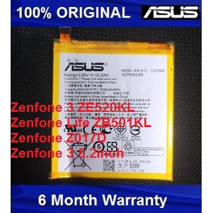 Batre battery Asus Zenfone 3 Life ZE520KL ZB501KL C11P1601 Original100%