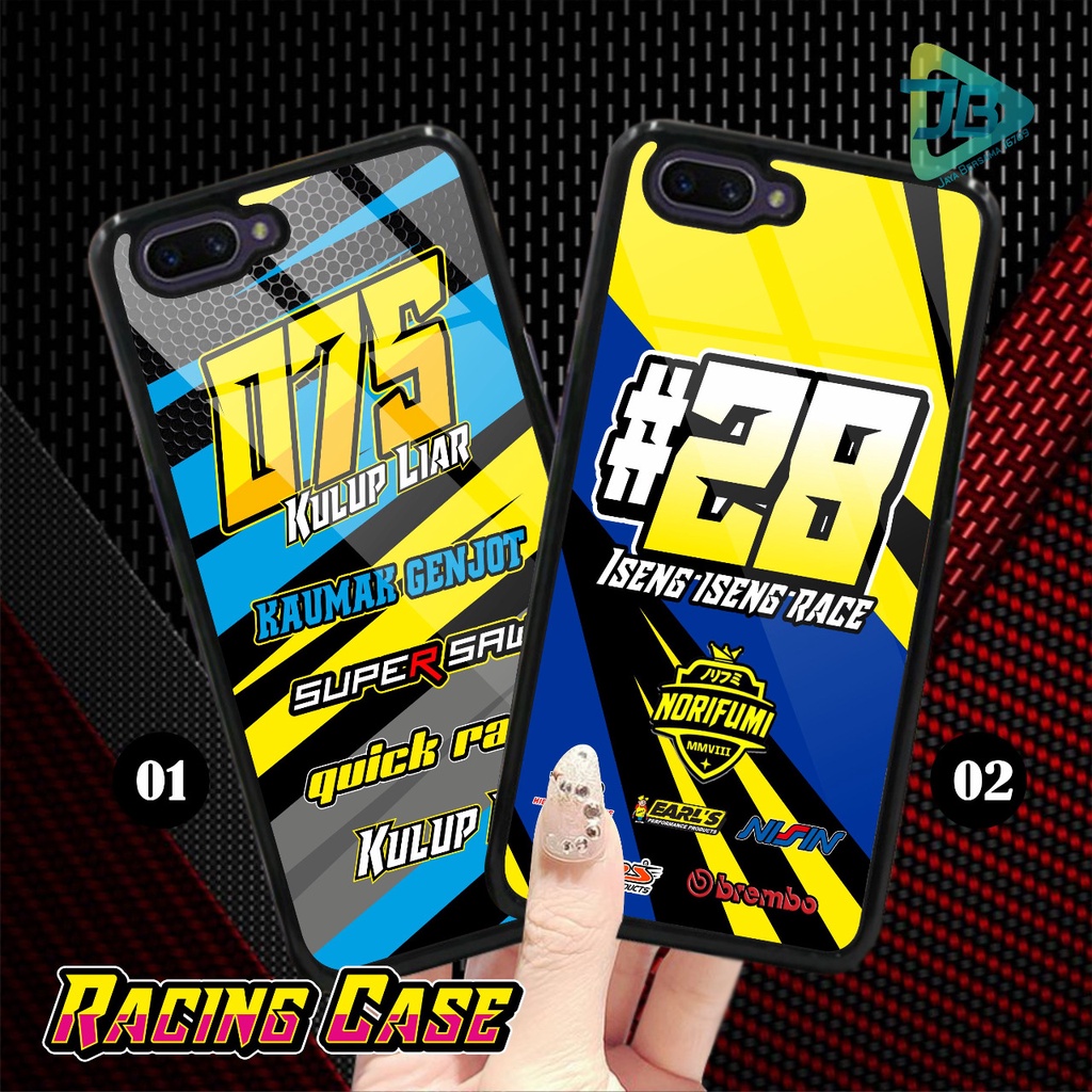 HARDCASE 2D GLOSSY RACING CASE OPPO VIVO XIAOMI SAMSUNG REALME IPHONE ALL TYPE JB4712