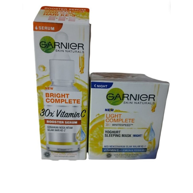 GARNIER PAKET SERUM BOOSTER BRIGHTCOMPLETE 30ML+SERUM CREAM 50ML