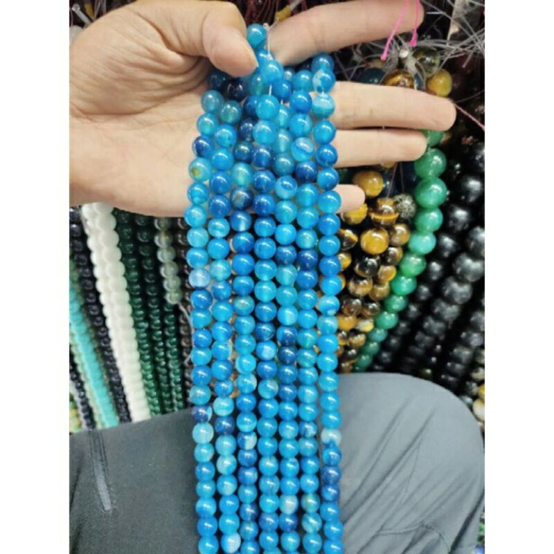 Grosir batu alam 10mm bahan craft gelang batu alam isi-+38butir part 2