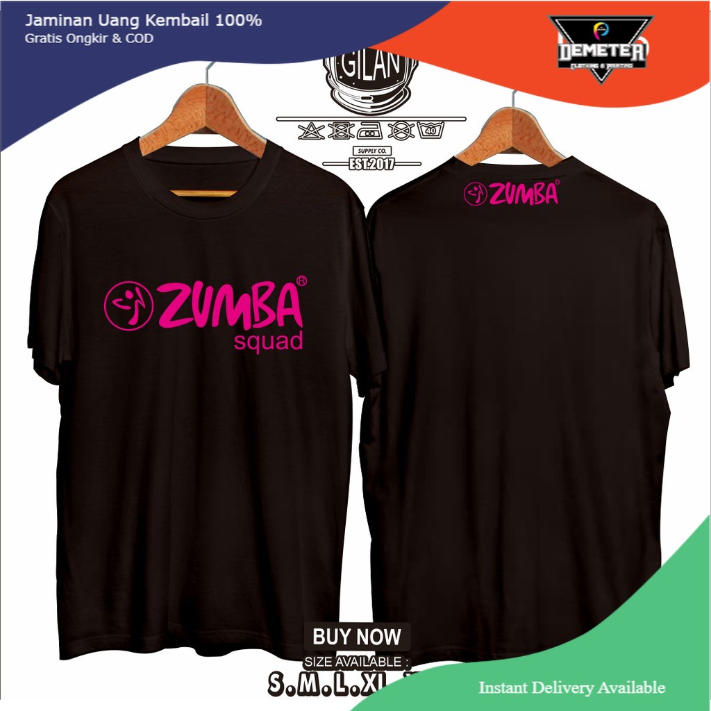 Kaos Baju ZUMBA SQUAD FITNESS Kaos Senam Sport Aerobic - Gilan Cloth