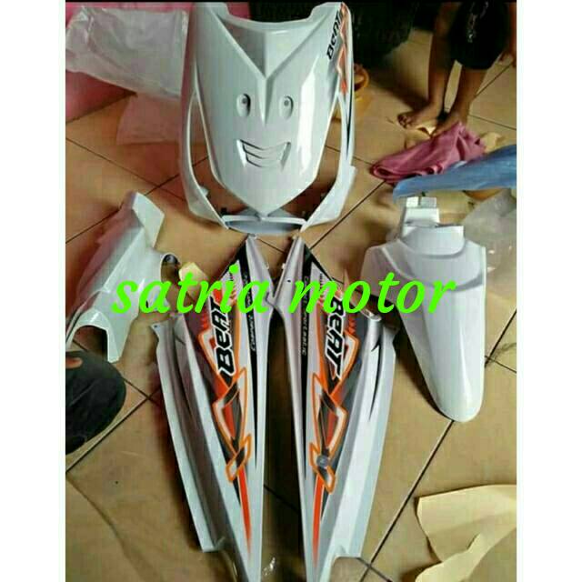 full set bodi halus beat karbu putih