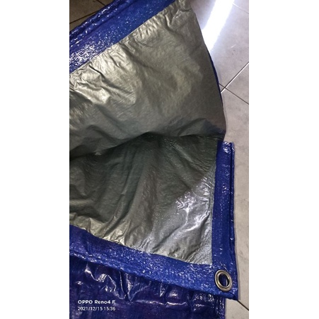 Terpal A3 ( Per Meter ) Biru Silver Cap Gajah Original