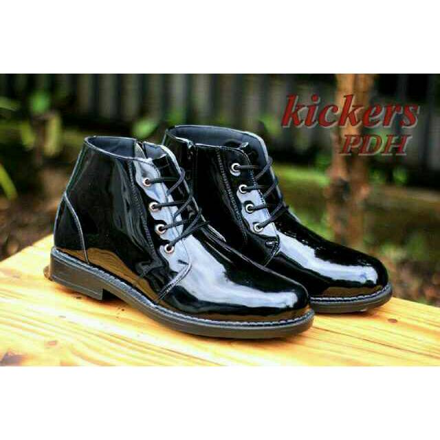 Sepatu Kerja Pria Formal PDH KICKERS Sleting 02