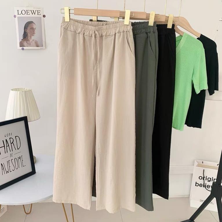 W77L FS - CELANA KULOT ARMANY P / KULOT WANITA / KULOT LINEN Ready