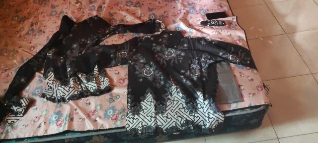 Asifa Batik Hrb026 Kenongo Kemeja Tosca Pendek Pekalongan Padi M L Xl Sogan Tulis Halus Kemeja Batik