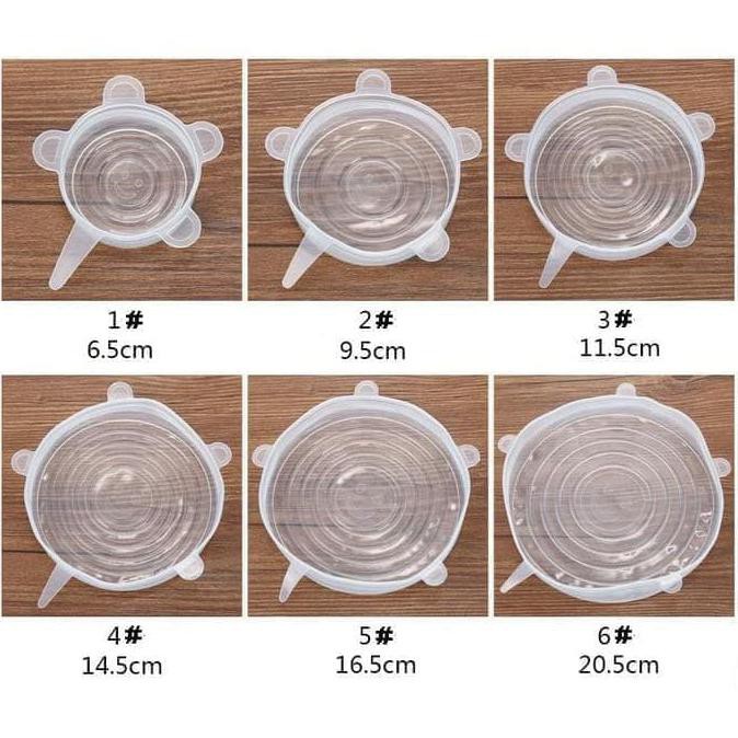 Berkualitas Silicon Food Cover / Tutup Gelas Panci Silicon Anti Panas Trendi
