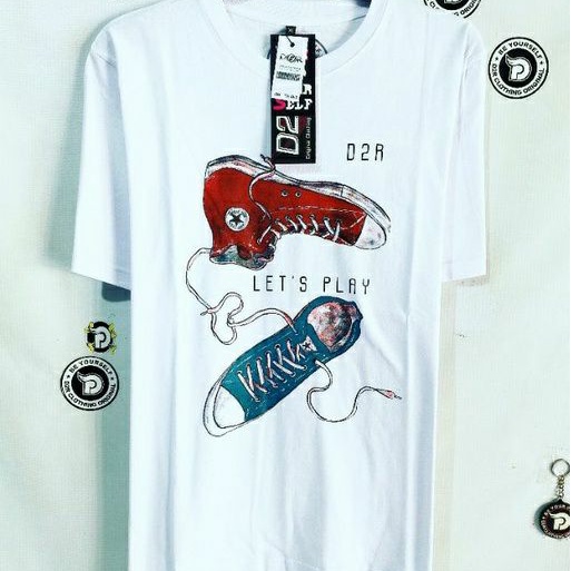 D2R Clothing T-Shirt | Kaos D2R Original | Kaos Pria Wanita | Baju Distro Unisex | Compass Let's Pla