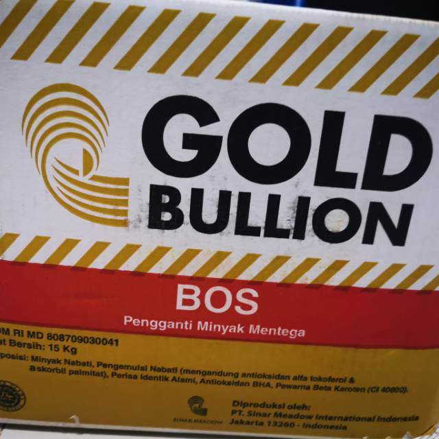 

BOS Gold bullion 500gram
