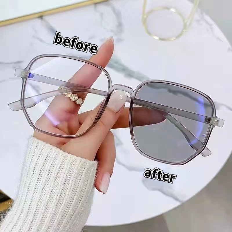 Kacamata Photochromic Anti Radiasi Bahan Metal Untuk Pria Dan Wanita