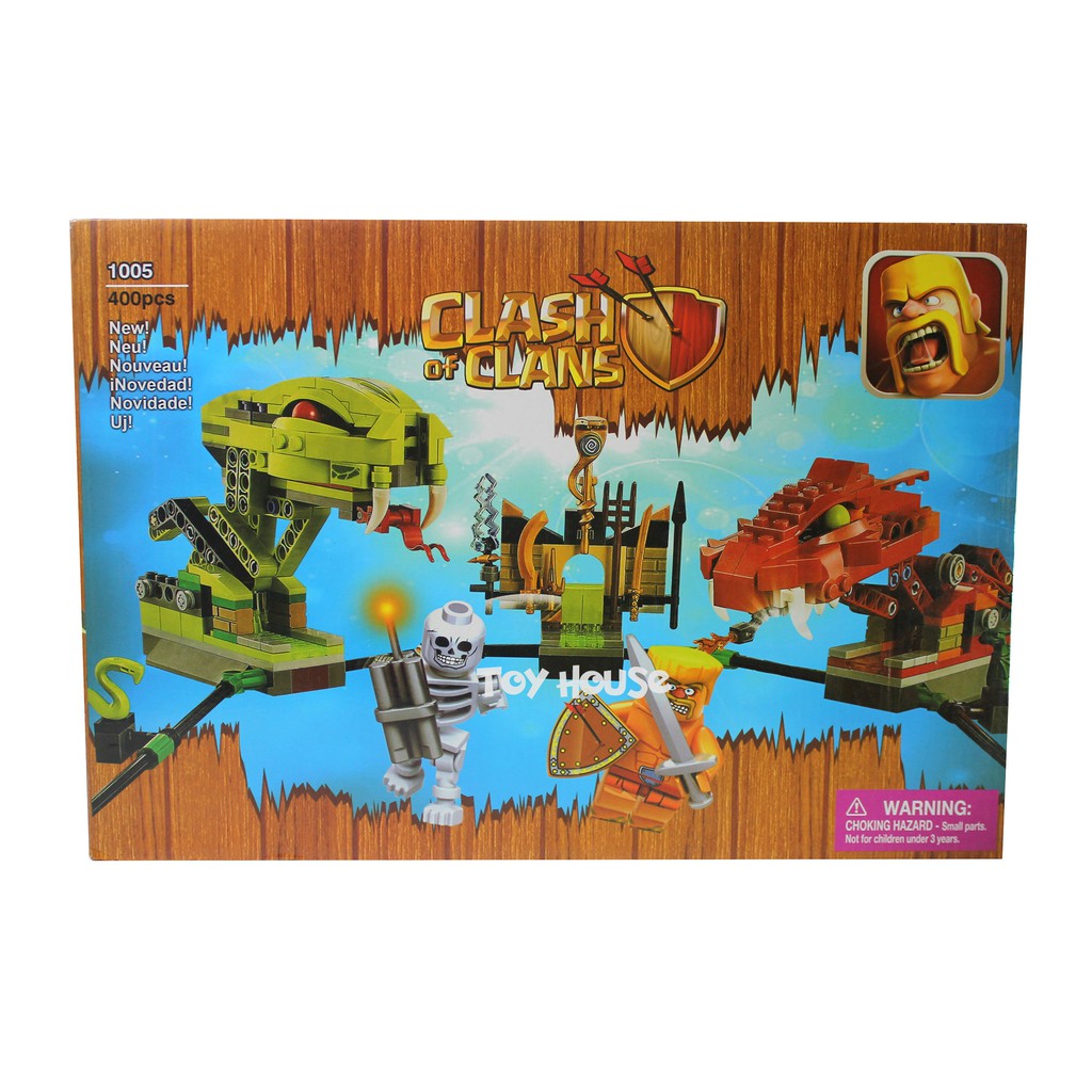 Mainan Edukasi Anak Lego Brick Clash Of Clans COC 1005 400pcs mainan anak kado hadiah ultah kado le