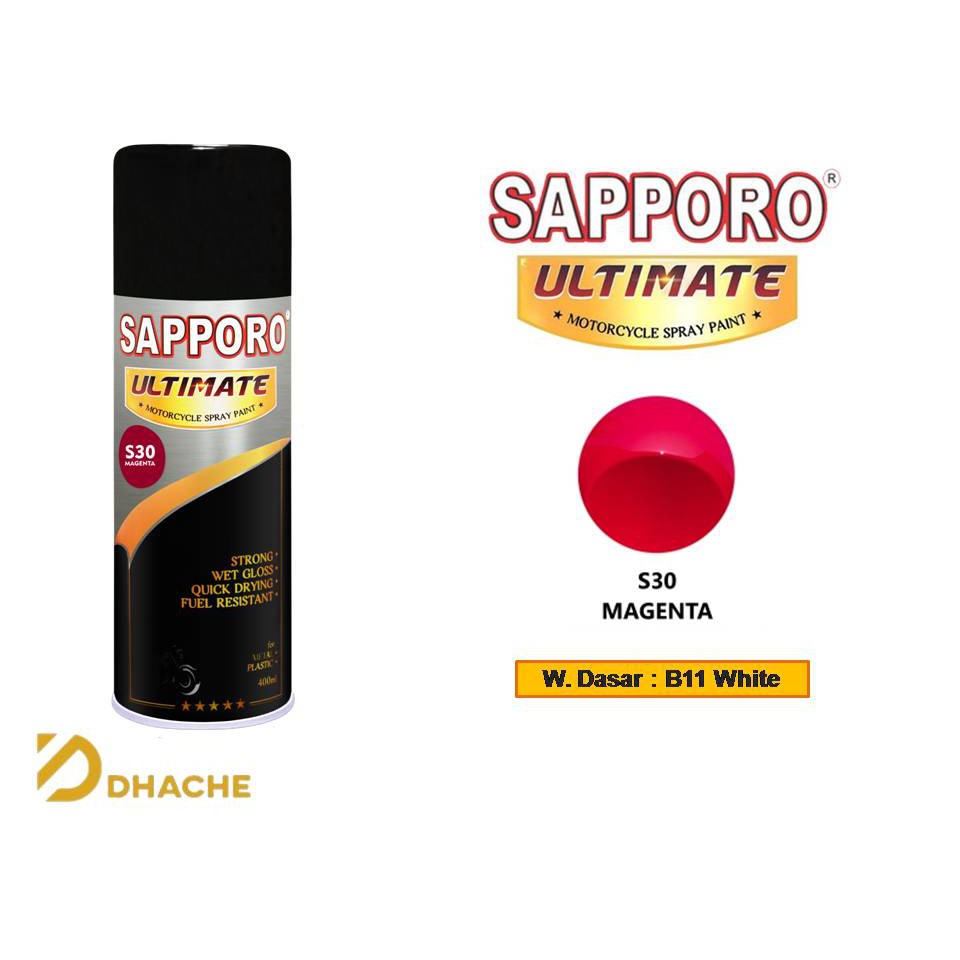 Cat Semprot Sapporo Ultimate S30 Magenta / Sapporo Spray / Pilok / Pylox