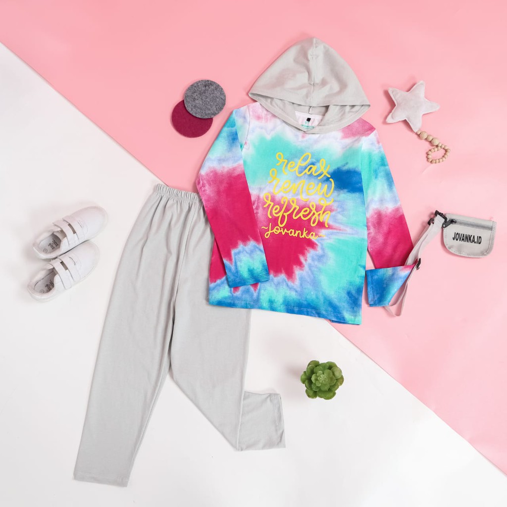 Setelan Tie Dye Hoodie Jovanka