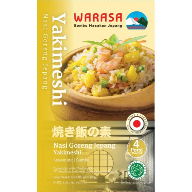 

WARASA BUMBU YAKIMESHI NASI GORENG JEPANG 50 GR