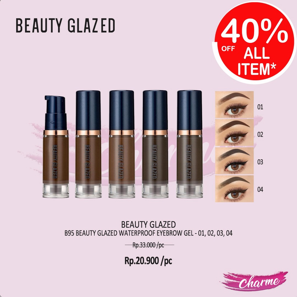 (READY &amp; ORI) Beauty Glazed Waterproof Eyebrow Gel BG95 BG 95 b95