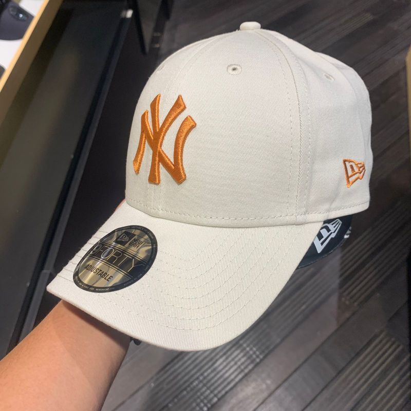 Topi New Era NY Yankees Cap - White/Orange