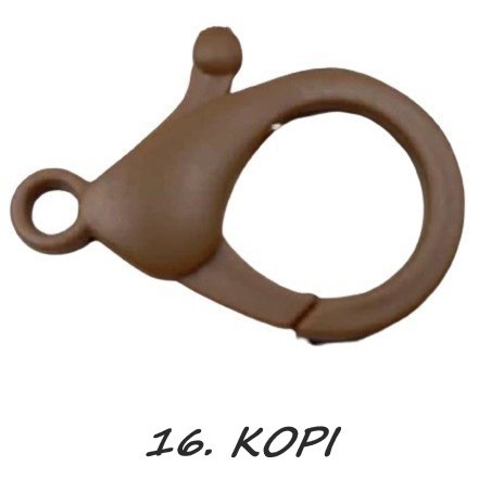 Kaitan Kokot Udang Plastik Claps Plastik Uk 35mm Warna/i Doff Harga/Pc-16. KOPI