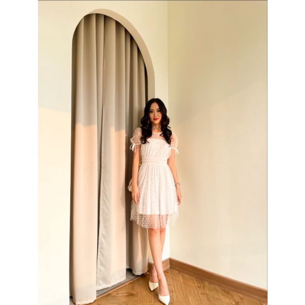 ISABEL DRESS - WHITE (Bronze Behavior)