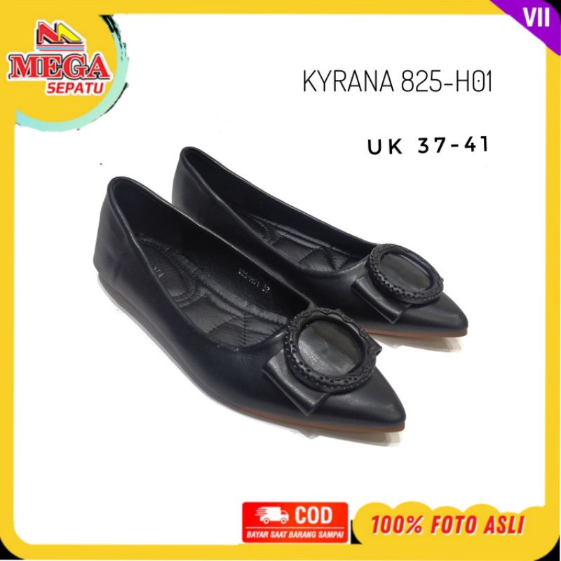 SEPATU BALET WANITA TERBARU KYRANA 825-H01 HITAM
