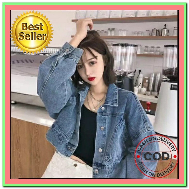 Jaket Jeans Jins Wanita Levis Kekinian Cewek Terbaru 2021 Import Nh798 [Ashanty Snow Ro]Jaket Wanit 