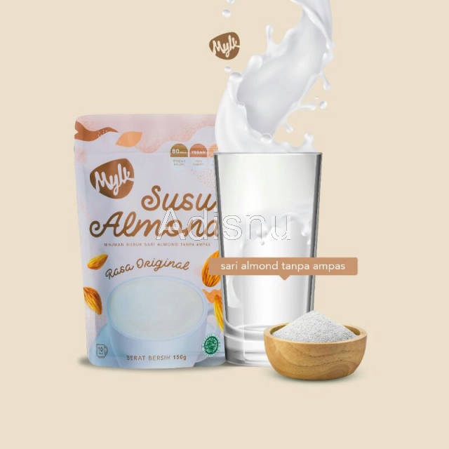 Mylk Susu Almond ASI Booster Ibu Hamil Tanpa Ampas Non Dairy Diet Alergen BPOM