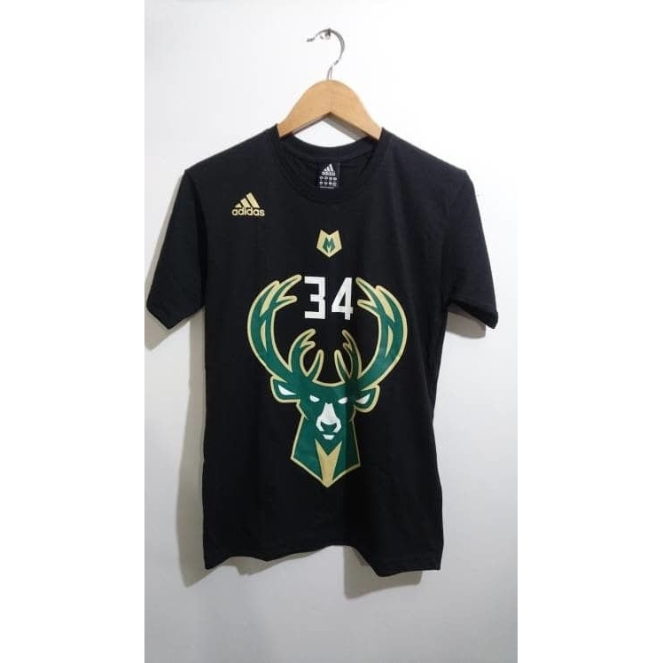 Kaos Tshirt Baju Combed 30S Distro NBA Basketball Milwaukee Bucks