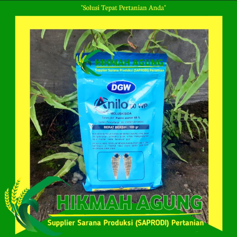 

MOLUSKISIDA ANILO 60 WP 100 GRAM - OBAT KEONG DAN SIPUT