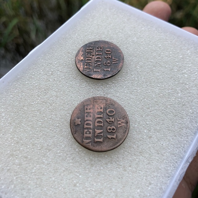 Koin Kuno Nederland Indie 1840 Borongan 2PCS