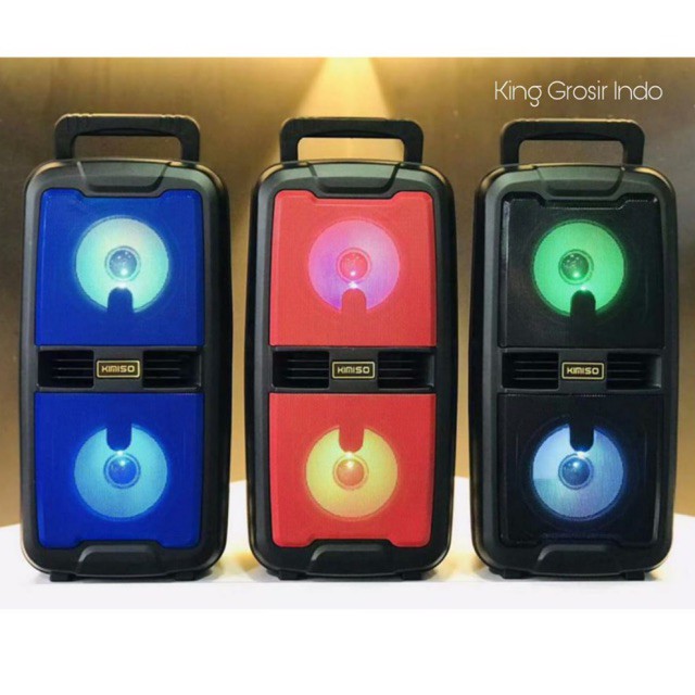 Speaker Bluetooth LED KIMISO 6685 Plus Mic Wireless Speaker