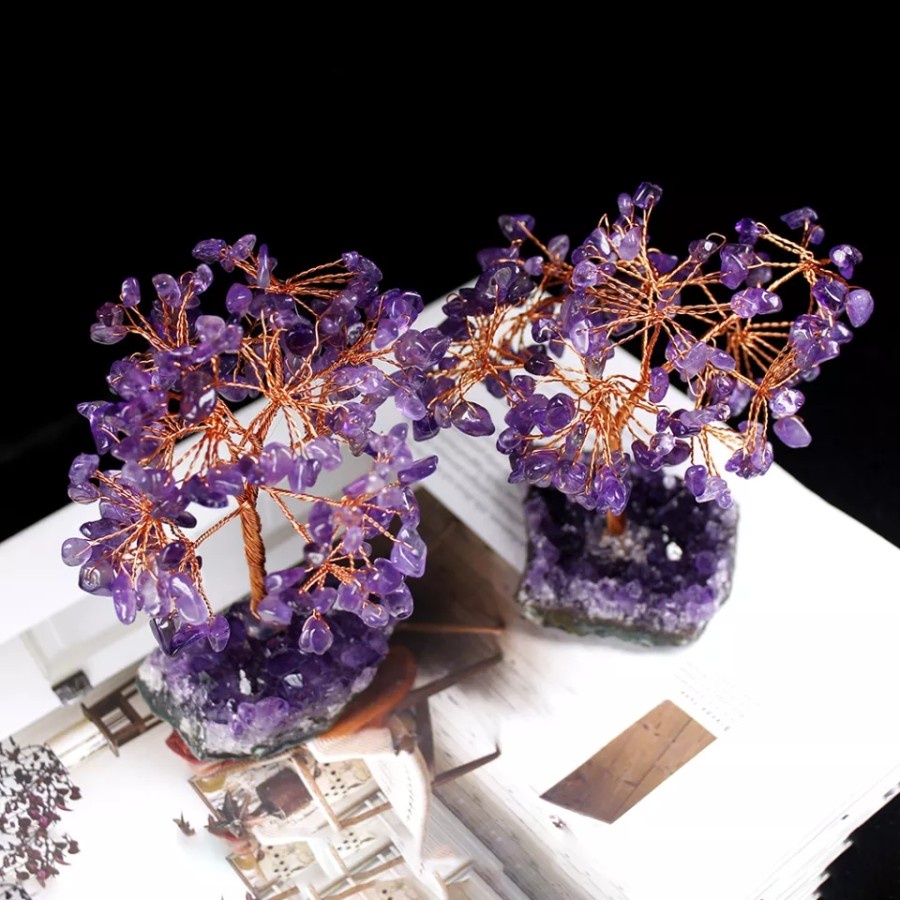 Pohon Kristal Amethyst Keberuntungan Fengshui