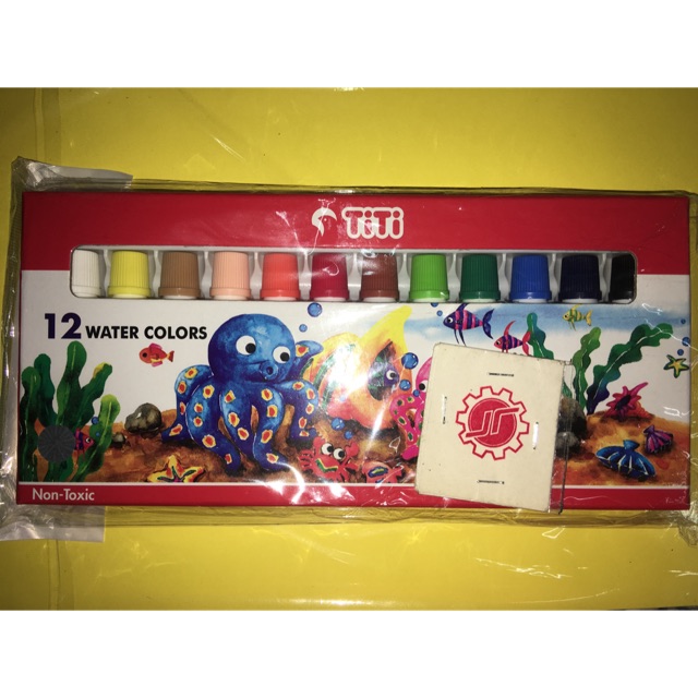  Cat  Air  Titi  12 Warna Water colour Shopee Indonesia