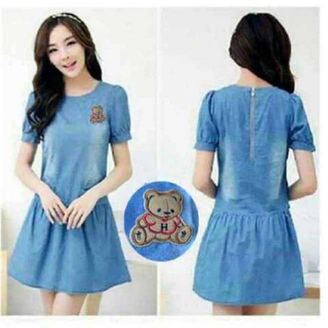 Mini dress jeans bunny