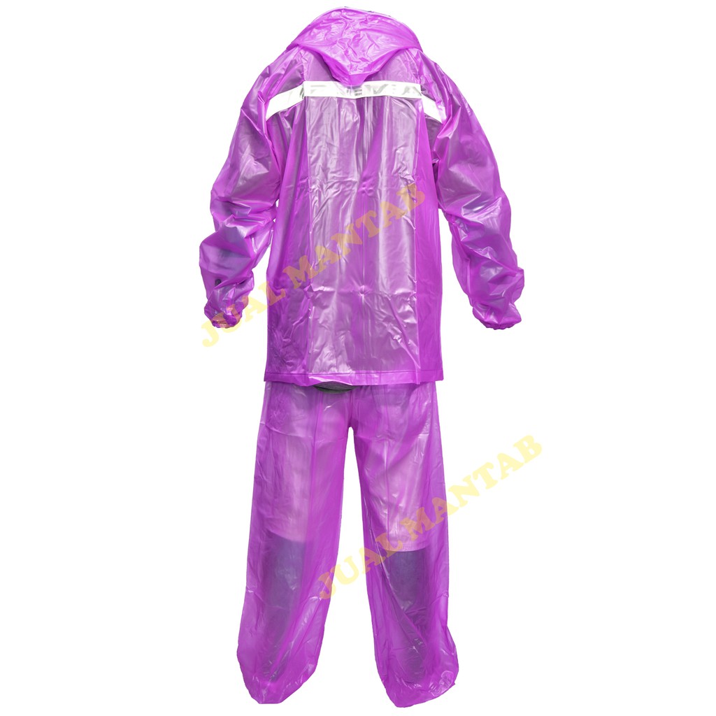 Plevia Jas Hujan Setelan Plevia Transparant 700 - Promo Mantel Ujan Raincoat Pria Wanita Dewasa Murah Paling Bagus Dicari Anti Tembus Air