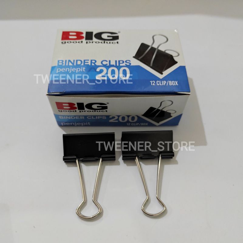 

1 PCS BIG Binder Clips Hitam No. 200 | Clip Klip Penjepit Kertas