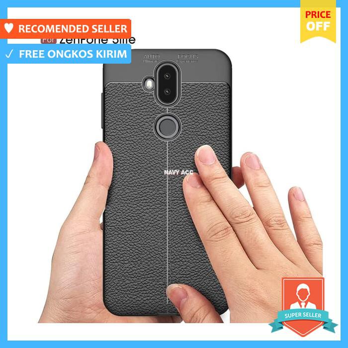 CASE ASUS ZENFONE 5Q AUTO FOCUS LEATHER CASE ZENFONE 5 LITE - HARD CASE HANDPHONE