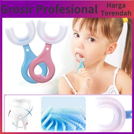 Grosir Sikat Gigi Bentuk U Bahan Silikon Untuk Anak sikat gigi Motif gagang SIKAT GIGI BENTUK U ORAL