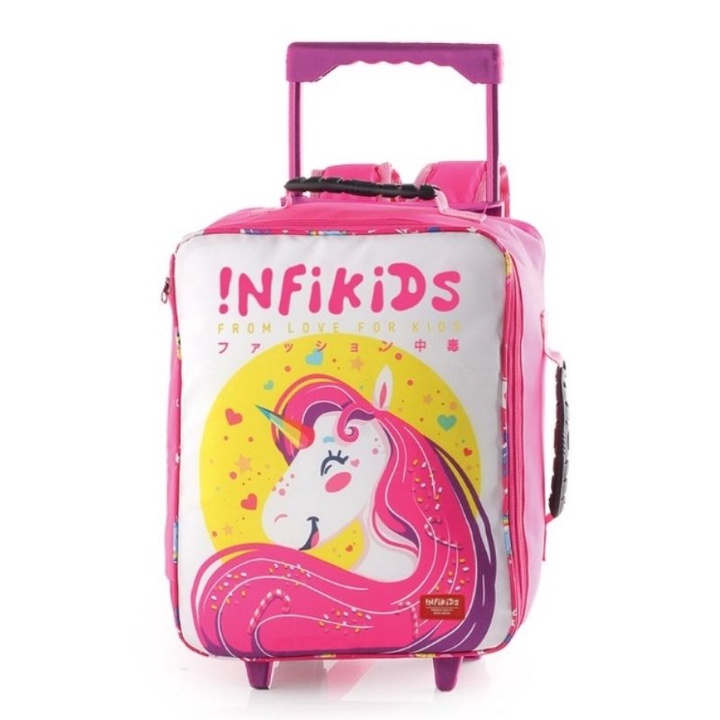 PROMO BIG  SALE,Tien Fashion Bandung - Tas Sekolah Anak Perempuan Troli KARAKTER LITTLE PONY/UNICORN