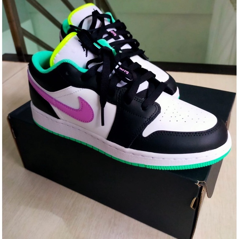 air jordan 1 low (GS) white violet shock