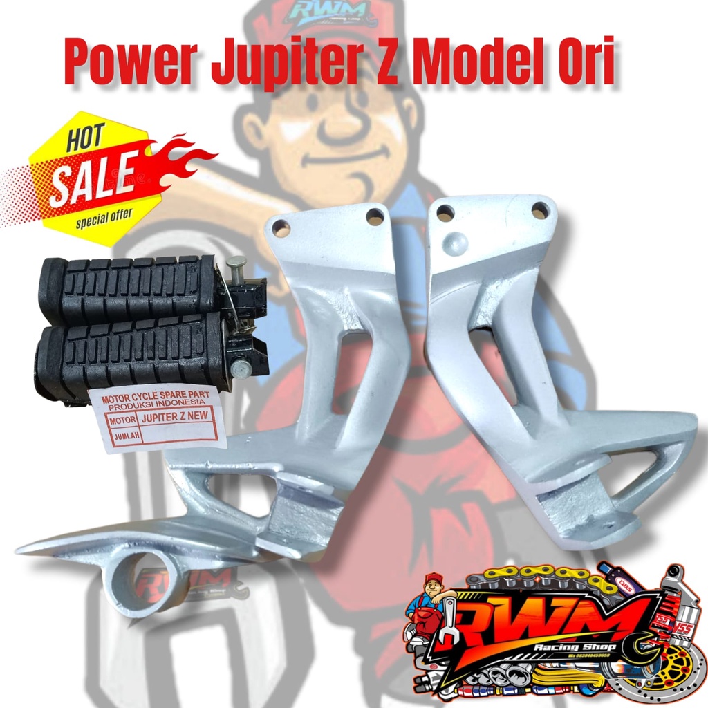 POWER FOOTSTEP POSTEP BOSTEP BELAKANG JUPITER Z SET KARET